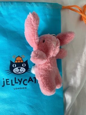 Jellycat Soft Pink Bunny Bag Charm